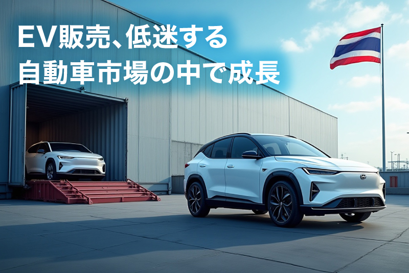 EV販売、低迷する自動車市場の中で成長