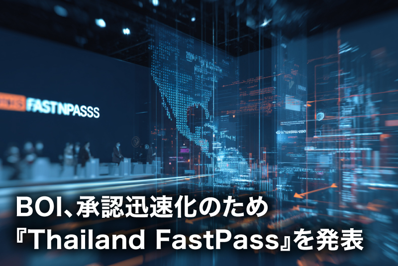 BOI、承認迅速化のため『Thailand FastPass』を発表